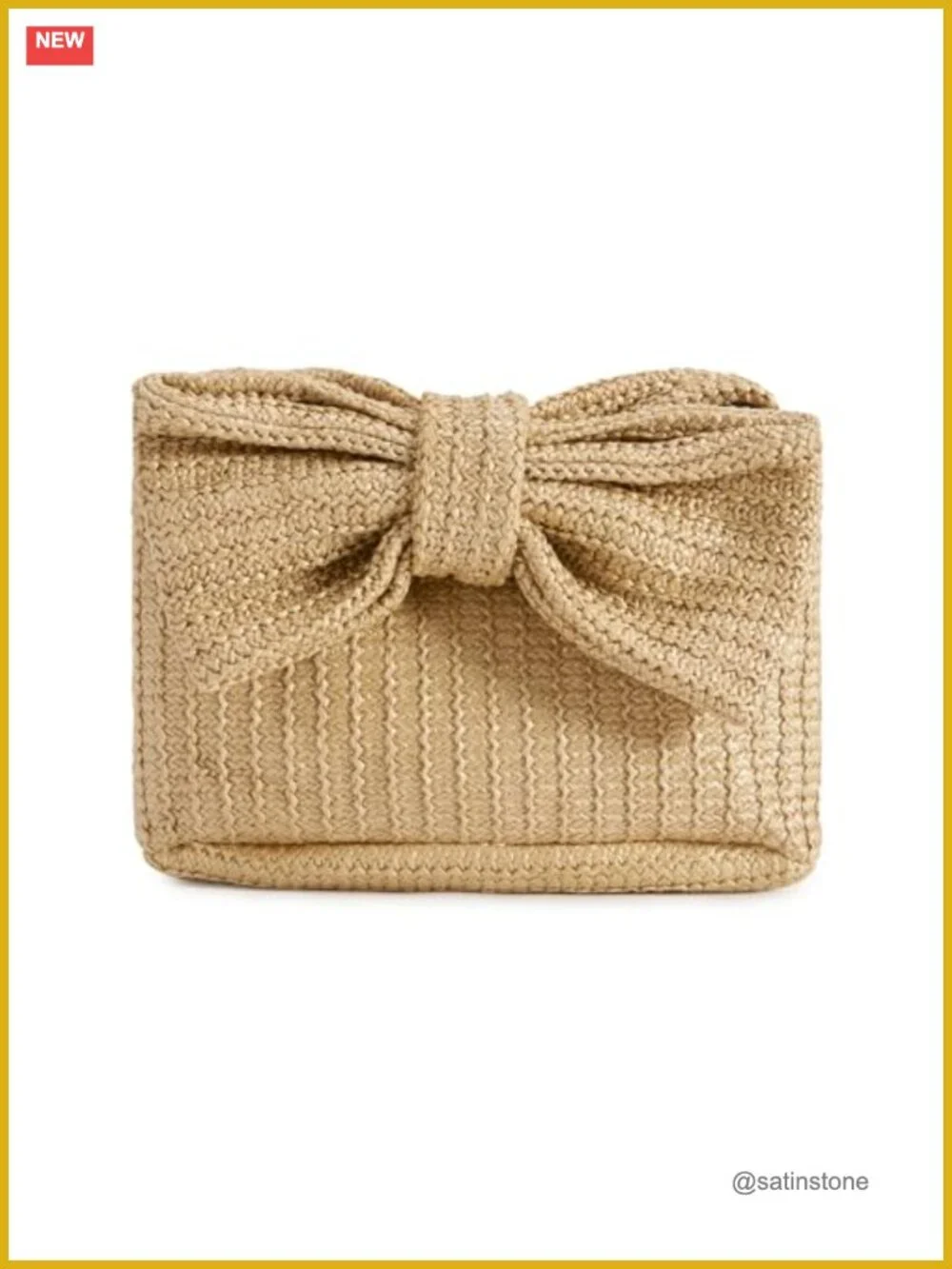 Woven Straw Clutch Purse Crossbody Evening Handbag Summer Beach